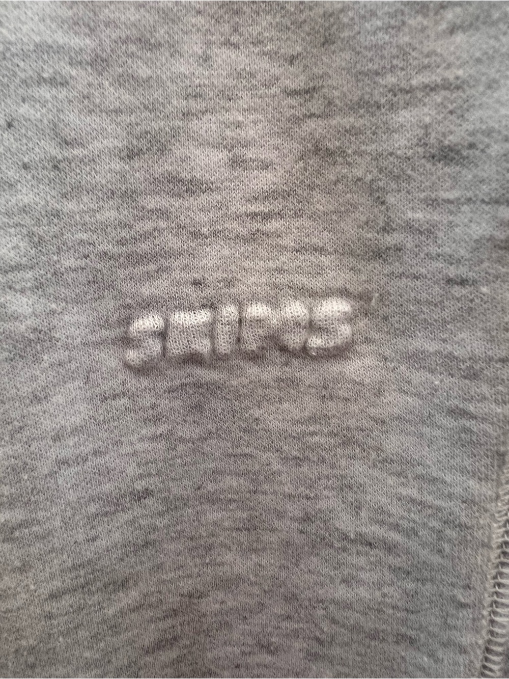 SKIMS Cotton Fleece Slim Pant Light Heather Grey Small New W Tags!! - Picture 6 of 11